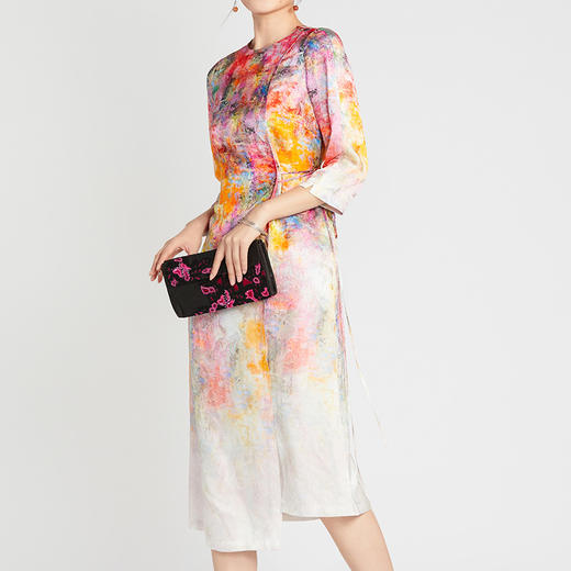 TANGY Collection/天意精品2021年春夏新品聊春系列印花连衣裙 商品图3