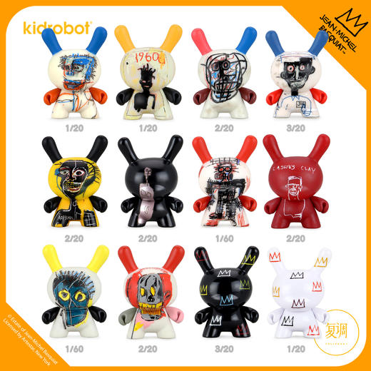 现货 Kidrobot 巴斯奎特 Basquiat 盲盒迷你系列2 摆件 商品图1
