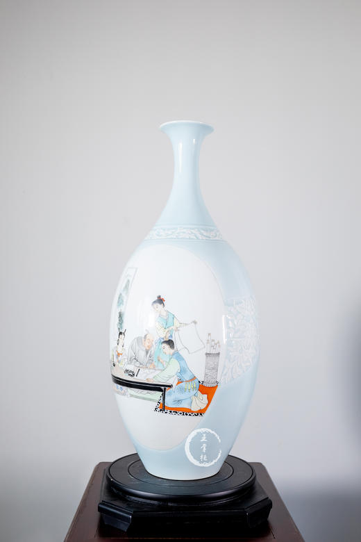 付建文：忠厚传家久，诗书继世长玉壶春瓶 商品图2