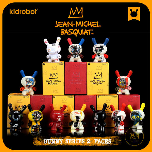 现货 Kidrobot 巴斯奎特 Basquiat 盲盒迷你系列2 摆件 商品图0