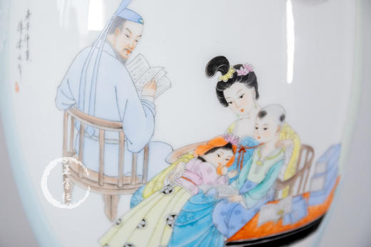 付建文：忠厚传家久，诗书继世长玉壶春瓶 商品图3