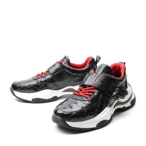 【20秋冬新品】UROK男士休闲运动鞋 个性鳄鱼皮舒适男鞋 商品图2