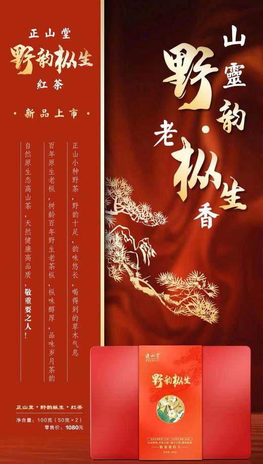 100G正山堂野韵枞生红茶礼盒 商品图0