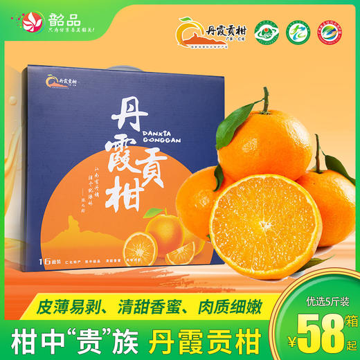 仁化丹霞贡柑 粒粒甄选，柑中“贵”族，国家地理标志保护农产品，正式发售！ 商品图0