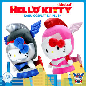 现货 Kidrobot 机甲凯蒂猫 Cosplay 怪兽系列 毛绒 摆件 Hello Kitty Cosplay Kaiju Mechazoar