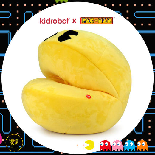 现货 Kidrobot 吃豆人 毛绒套装 Pac-Man 抱枕 摆件 潮玩 商品图6
