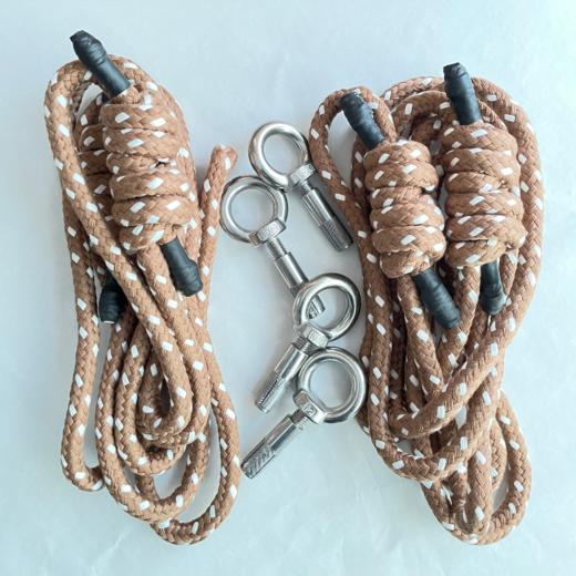 HWT艾杨格专业瑜伽绳（2长2短）4套不锈钢金属配件 商品图0