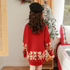 【女童潮款红色毛衣连衣裙】2020年新款毛衣女童新年毛衣儿童毛衣裙欧美 商品缩略图4