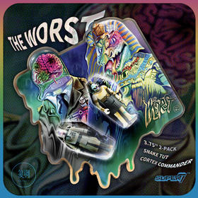 现货 Super7 Worst 2020 Snake Tut Cortex Commander 复古 挂卡 潮玩