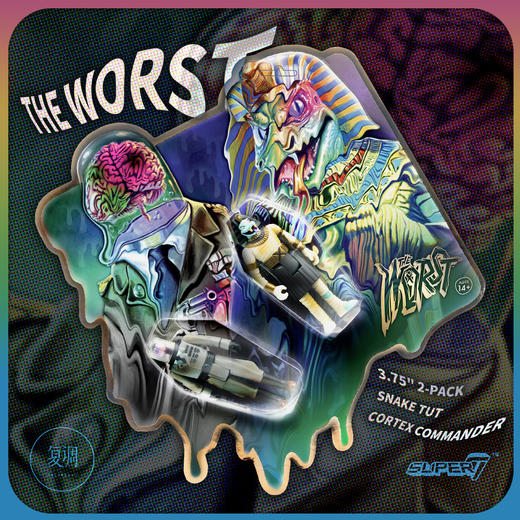 现货 Super7 Worst 2020 Snake Tut Cortex Commander 复古 挂卡 潮玩 商品图0