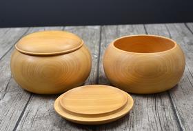 超大精品本榧棋罐