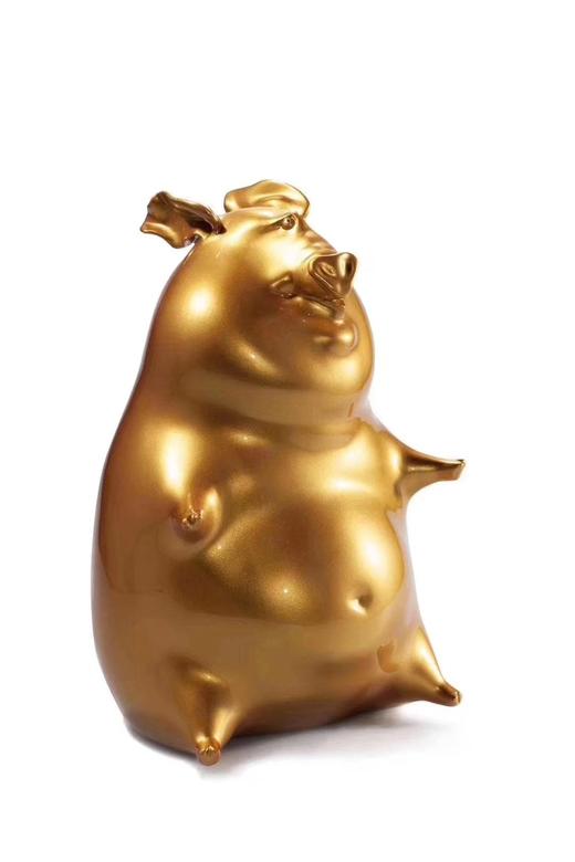 十二生肖-猪-99版-铜烤漆 商品图0