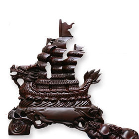 满载而归黑檀摆件