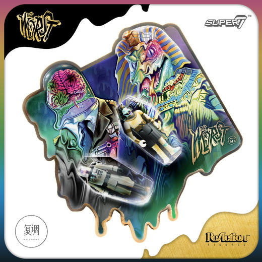 现货 Super7 Worst 2020 Snake Tut Cortex Commander 复古 挂卡 潮玩 商品图2