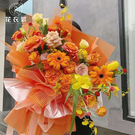 韩式花束硬纱网--方格网 商品图0