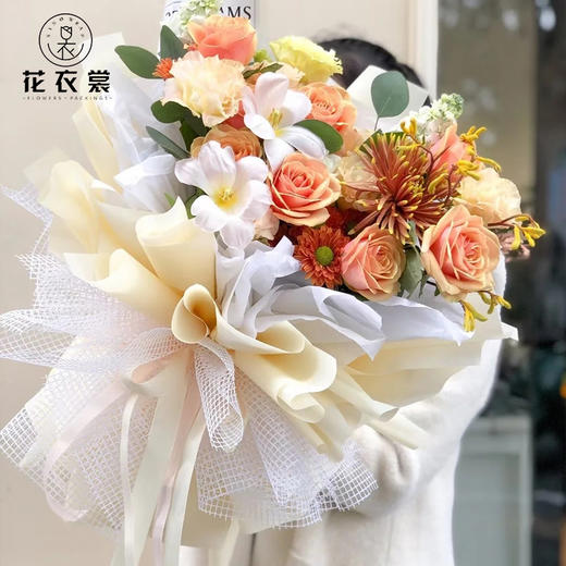 韩式花束硬纱网--方格网 商品图3