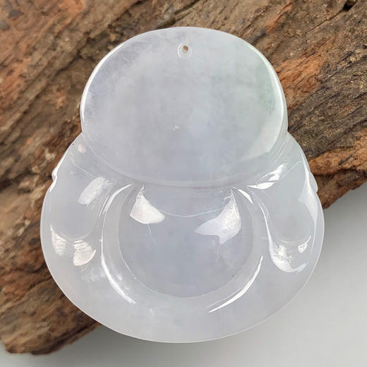 派瑞翡翠 翡翠佛 糯种 白色 商品图1