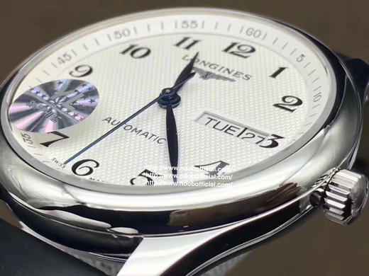 YL 浪琴名匠3位双日历系列，原版开模，搭载和正品一致的原装瑞士eta2836-2自动机械机芯（机芯返修率接近零）（即浪琴型号Cal.L636.5机芯) 商品图13