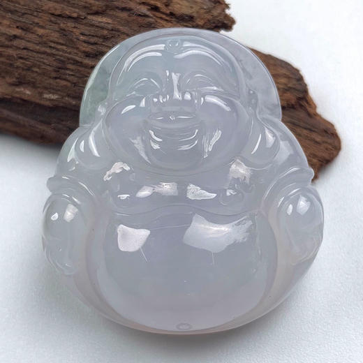 派瑞翡翠 翡翠佛 糯种 白色 商品图3