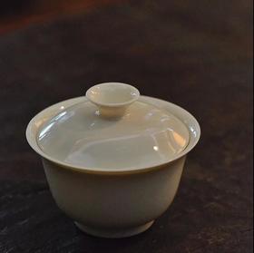 学古 | 手工象牙黄釉盖碗