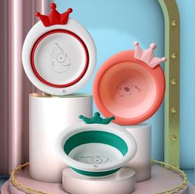 【婴儿用品】*婴儿洗脸盆折叠儿童卡通洗手盆