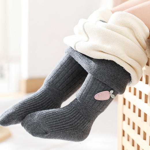 【秋冬新款宝宝打底裤】加绒加厚配饰婴儿连裤袜儿童裤子加厚保暖裤 商品图2