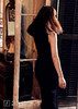 AtelierMissLu / Demeter-珍珠亮黑色高开叉露腰修身性感连衣裙 商品缩略图2