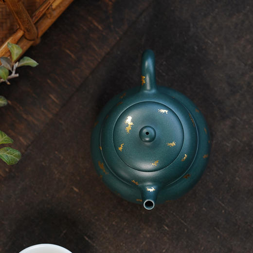 龙德堂陶艺 徐飞制《玉带葫芦》苏门答腊青 320cc (库存请咨询客服) 商品图3