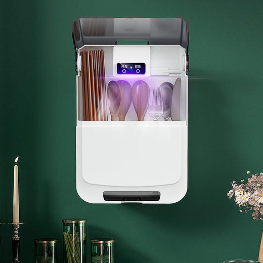 筷笼子家用多功能筷子筒沥水防霉消壁挂式餐具收纳盒厨房置物架 商品图9