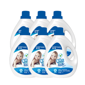 蜜儿港婴幼儿多效洁净洗衣液2L（6支装）