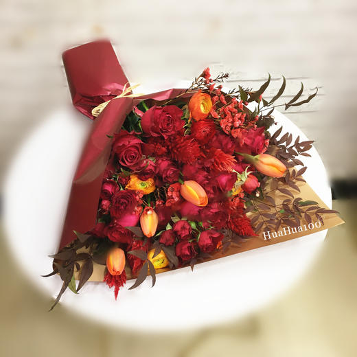 新喜丨红色系束花/瓶花/简装 商品图5