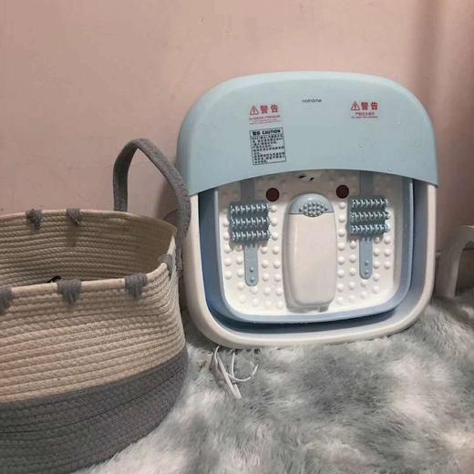 北欧欧慕可折叠足浴盆器自动按摩洗脚盆电动加热家用恒温泡脚桶 商品图5