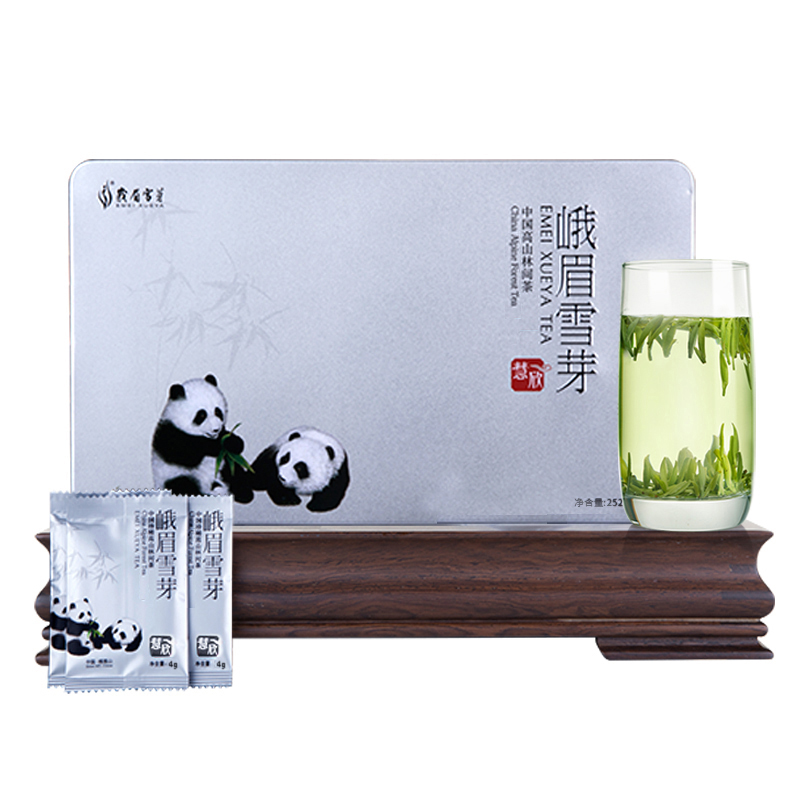 峨眉雪芽 茶叶 慧欣252克/盒 春茶绿茶高山茶礼盒