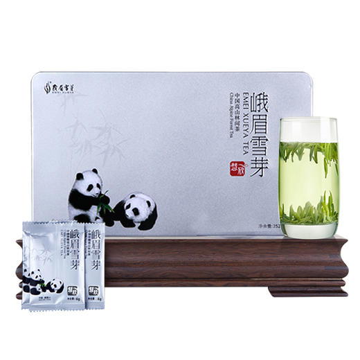 峨眉雪芽 茶叶 慧欣252克/盒 春茶绿茶高山茶礼盒 商品图0