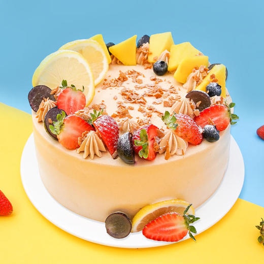 伯爵红茶蛋糕-1磅138元/2磅188元/3磅238元 (天津） 精选优质鲜果,选用健康动物淡奶油「下单现做,免费配送上门」 商品图0