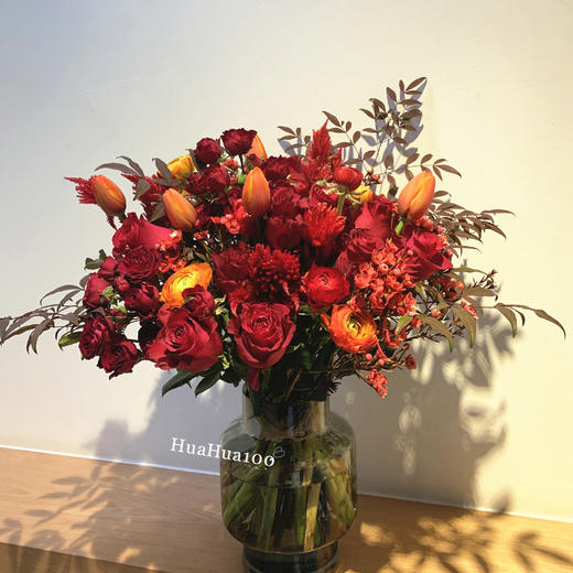 新喜丨红色系束花/瓶花/简装 商品图4