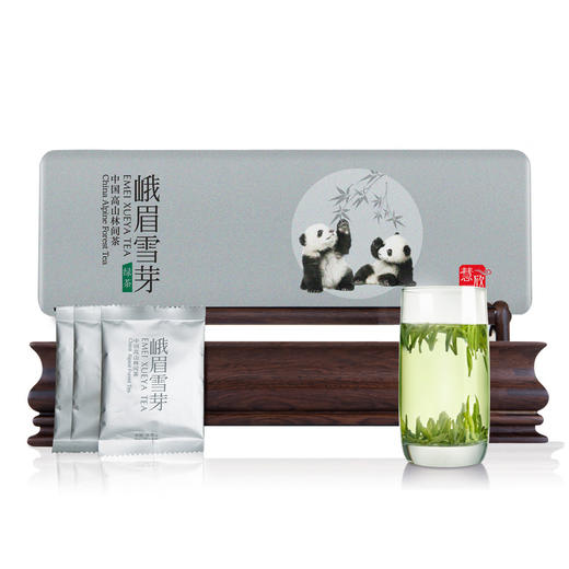 峨眉雪芽茶叶慧欣120克/盒 绿茶礼盒雀舌 商品图0