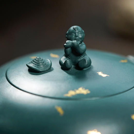 龙德堂陶艺 汤宣武《富贵牛贺岁系列-水牛招财·水调歌头》 库存请咨询客服 商品图4