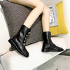韩版个性潮靴女 秋冬2020新款百搭马丁靴女瘦瘦靴 41-43大码 商品缩略图3