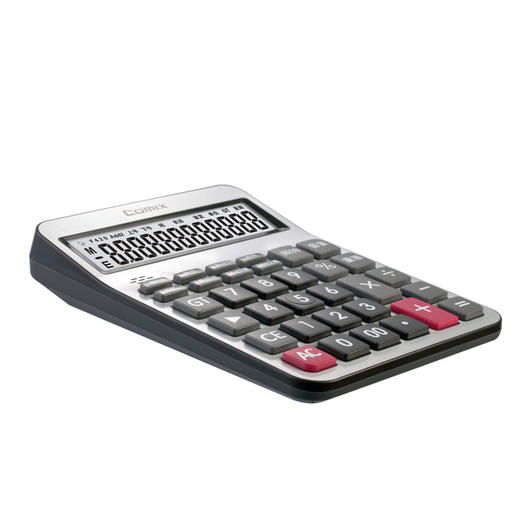 齐心语音计算器C-8168土豪金办公用品学生用多功能 商品图2