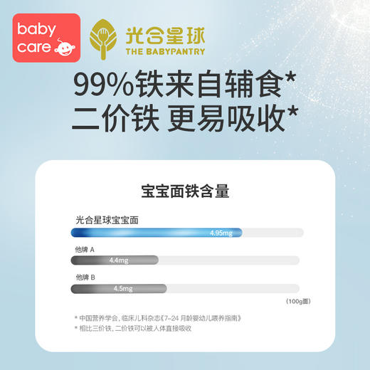 【babycare好物集】新西兰辅食品牌光合星球婴儿面条宝宝蝴蝶面儿童粒粒面 商品图3