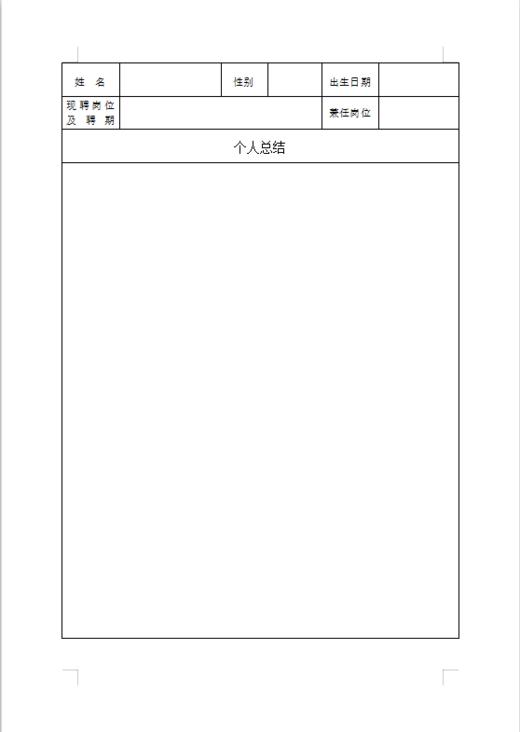 通许县事业单位专业技术人员考核表一份 商品图1