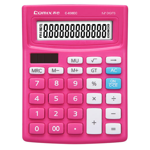 齐心时尚办公计算器C-838EC办公用品学生用多功能 商品图2