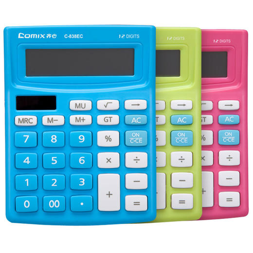 齐心时尚办公计算器C-838EC办公用品学生用多功能 商品图0