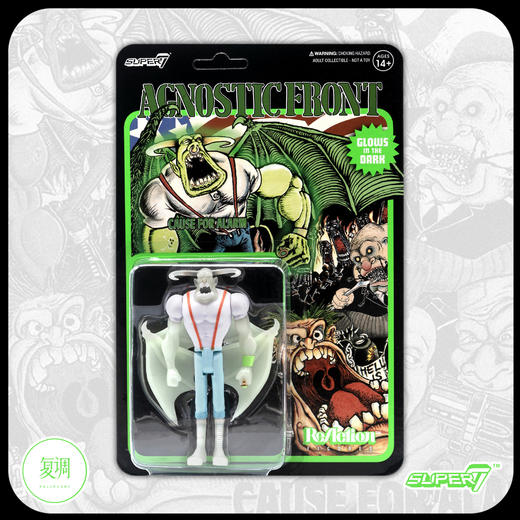 现货 Super7 Agnostic Front 夜光版 挂卡 复古 金属乐队 商品图2