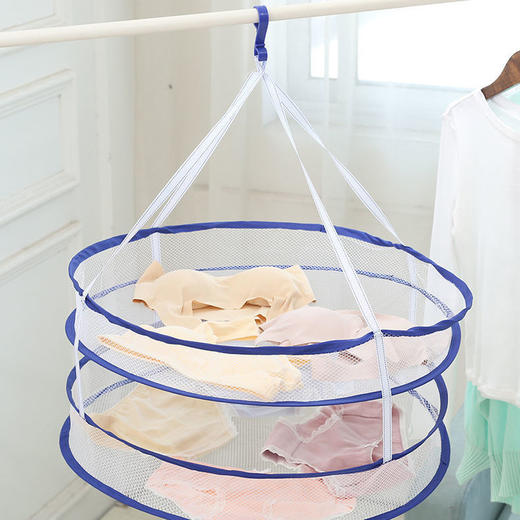 【折叠晒衣篮】居家日用晾衣网晾晒网晾袜子毛衣晾衣收纳整理架 商品图1