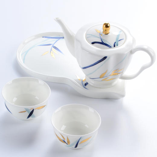 陶园梦竹韵茶具4件套功夫茶套装家用办公 商品图1