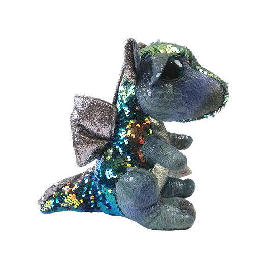 TY凯特-蓝色亮片龙生日公仔礼物玩具 商品图4