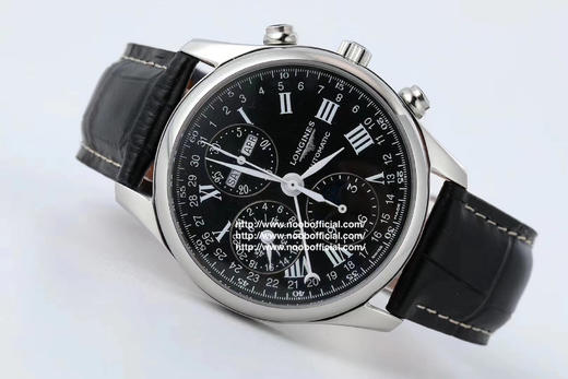 TW浪琴名匠月相八针V4版一：升级星期和月份和原装一样，原装字体比较细，而且对比J和A的字体明显。二：升级月相为烫金，2个月亮和13个星星。市面做的最亮最像 商品图1