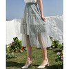 欧芮儿年夏新款高腰显瘦网纱半身裙女百搭中长款A字蛋糕裙 商品缩略图0